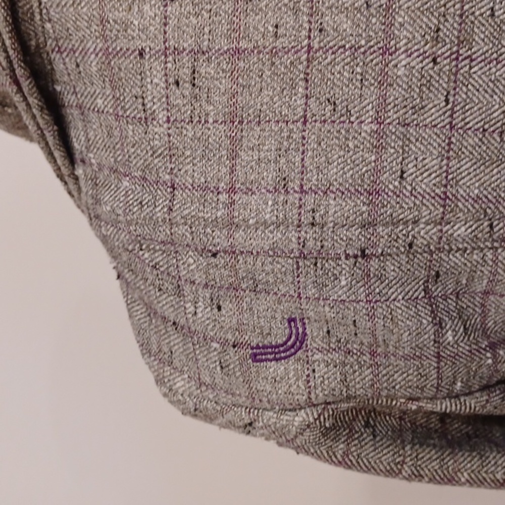 Lole Nubby Tweed Windowpane Fleece Lined Fall Coat- Sz. Sm - Picture 9 of 16